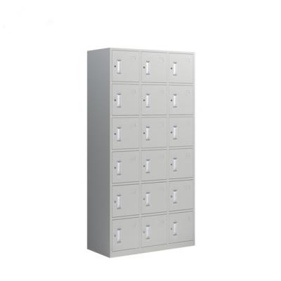 China (Other) 18 Door Adjustable Customized Locker Used Office Security Locker Steel Cabinet for sale