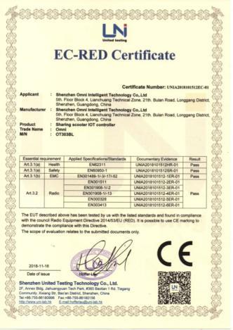 CE - Shenzhen Omni Intelligent Technology Co., Ltd.