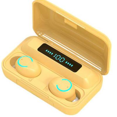 China 2021new arrival F9-9 In-ear wireless earbuds waterproof with mini LED display box charging earbuds for sale