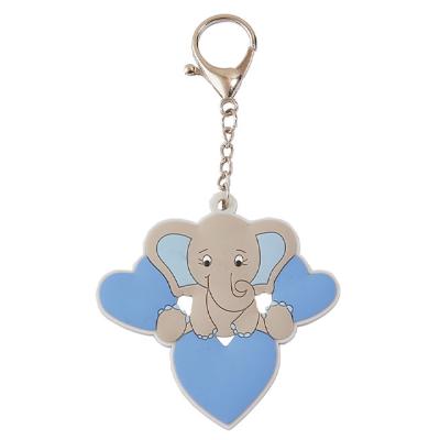 China PVC Elephant Shape Key Chain ELEPHANT KEY Soft PVC Rubber Die Cut Ring Pvc Rubber Die Cut Ring Suitable For Bag Fashionable for sale