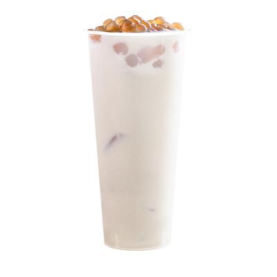 China TC 16oz Disposable Eco-Friendly Custom Logo Disposable Clear Boba Milktea Cups Plastic Bubble Tea Cup With Lids for sale