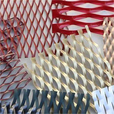 China Powder Coated Building Grid Expanded Metal Mesh Sheets For Stair Railing for sale