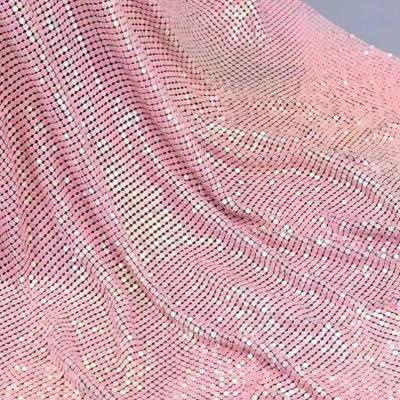 China Sparkling Metal Sequin Fabric Eco Friendly For Interior Decoration for sale