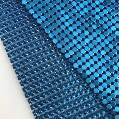 China Woven Colorful Wire Metal Sequin Fabric Embroidered Moderate Flexibility for sale