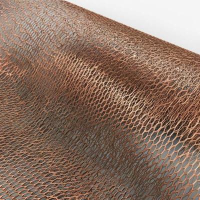 China Pattern Custom Metal Mesh Flexible Decorative Copper Wire Mesh for sale