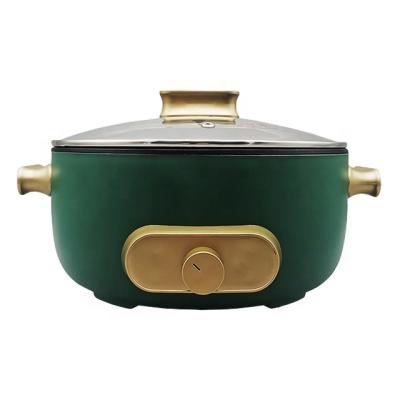 China Adjustable Temperature Household 1350W 5 Liter Electric Hotpots Cooking Pan For Steamer for sale