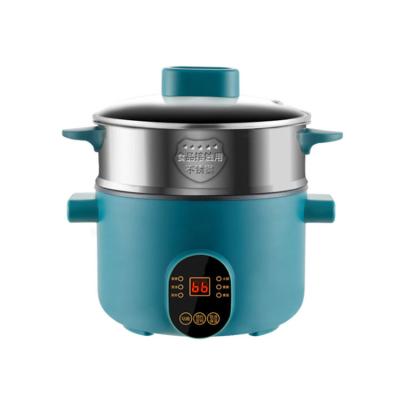 China Easy Operate Mini Hot Pot Travel Portable Electric Pot Stainless Steel Multi Cooking Pot With Steamers for sale