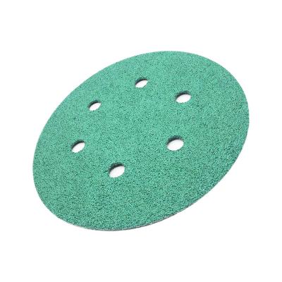 China 6inch 150mm 6holes Customized Abrasive Sanding Discs / Sand Paper For Polishing Tools SG380 for sale