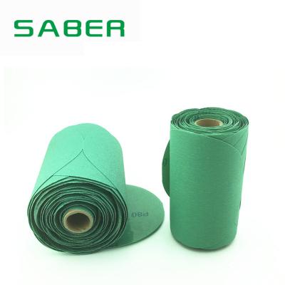 China Zirconium SABER Green Zirconium PSA Film Roll / Sandpaper Roll With Premium Performance for sale