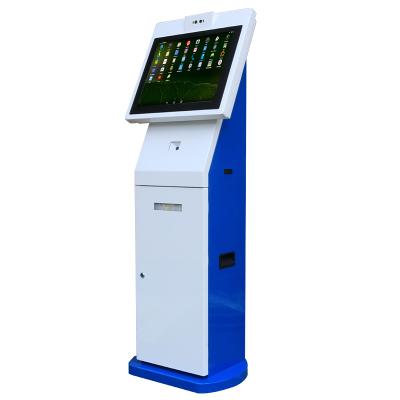 China Hospital OEM Manufacturer Wholesale 19 Inch Free Standing Information Survey And QR Code Scanner Self Service Kiosk for sale