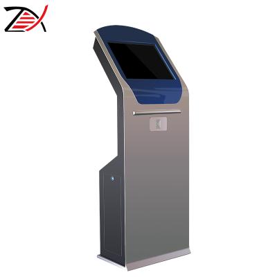 China Indoor Payment Solution Kiosk 19 Inch Self Service Terminal Kiosk Customer Service Vehicle Insurance Registration Kiosk Customized Sheet Metal Cabinet for sale