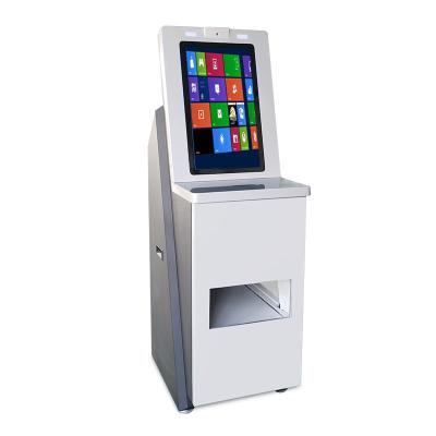 China 19 Inch PC Touch Screen Keyboard Cash Cispensing Kiosk All In One ATM Machine Kiosk for sale