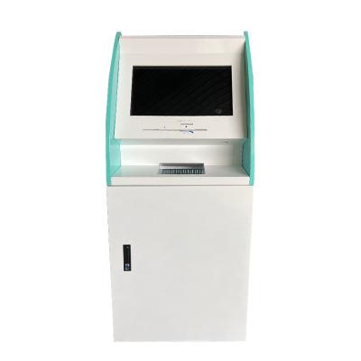 China Indoor Customize ATM OEM Automatic Reader Card and A4 Manufacturer Printing Self Service Payment Kiosk for sale