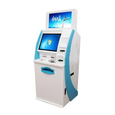 China Indoor Payment Solution Kiosk China OED Factory Sale Self Service Kiosk Machine With Card Reader Dual Screen Kiosk Bank ATM Machine for sale