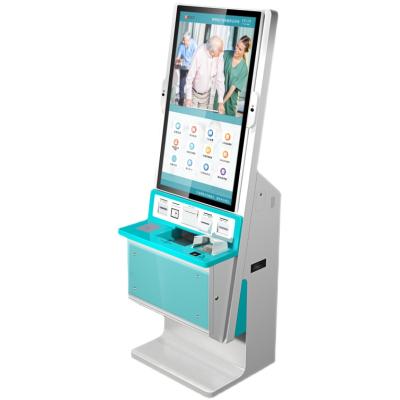 China Best Price Large LCD Touch Screen Player Automatic Kiosk Reader Qr Reader Card Reader Exchange Machine Ticket Kiosk Indoor Bill Dispenser for sale