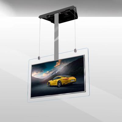 China AC100-240V Voltage Frequency Indoor Android Digital Transparent Double Sided Signage Advertising for sale