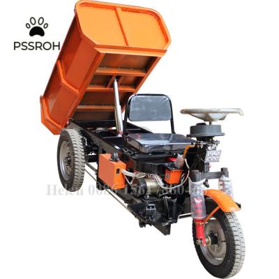 China Building Material Shops Lianke Machinery Self Loading Electric Dumper / Electric Cargo Tricycle Mini Dumper For Sale for sale