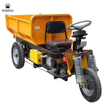 China Farms Battery Operated Mini Electric Dumper / Mining Use Electric Dumper For Construction for sale