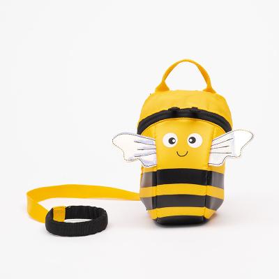 China Custom Yellow Anti-theft Plant Honey Bee Bag For School Toddler Cute Adorable Rein For Boys And Girl Children Anti-lost Backpack for sale