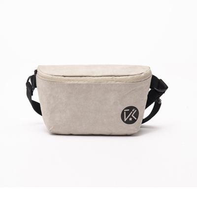 China Lady's Natural Paper Hand Waist Bags Customize Logo Designer Packaging For Women Washable Eco Friendly Cross - Body Fanny Pack for sale