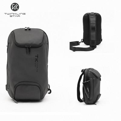 China 1200D Anti-theft Coating Reverse Anti-theft Anti-theft ODM Lightweight Single Men's Backpack Large Capacity Single Shoulder Bag for sale