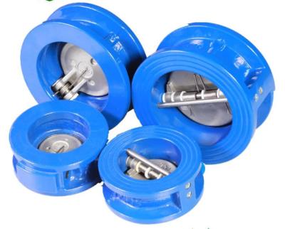 China General type wafer check valve ss316 cast iron double disc wafer check valve for sale