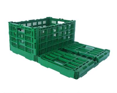 China Recyclable Plastic Collapsible Turnover Crate Plastic Folding Crate for sale