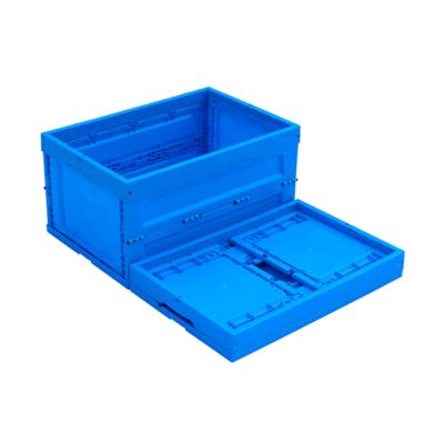 China 600*400*295 foldable plastic eco-friendly storage box with lid for electronics, logistics, household for sale