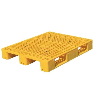 China Industry Logistics 4 Way Grid Single Faced Moisture Proof Plastic Pallet For Sale for sale