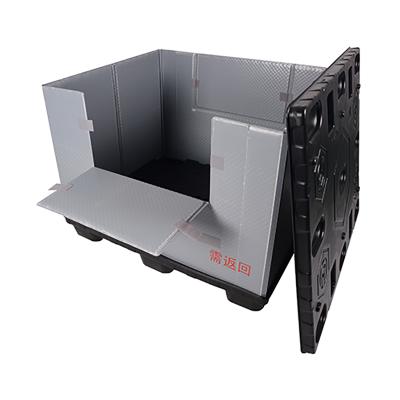 China Large Eco-friendly Heavy Duty Foldable Plastic Box Honeycomb Logistic Box For Spare Parts for sale