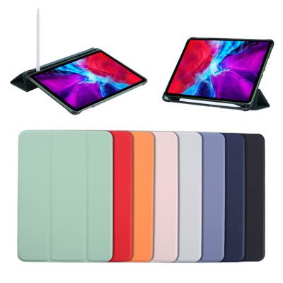 China For iPad Pro 12.9 Inch PU Cover Leather Shockproof Smart Tablet Case Tablet Covers For iPad Cover For iPad Case For iPad Pro 12.9 Stand Holder pencil for sale