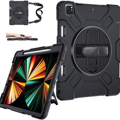 China Convenient/Anti Drop For iPad Pro 12.9 Case 2021 5th Generation: Shockproof Silicone Cover Device For iPad 12.9 5th Gen w/Pencil Holder for sale