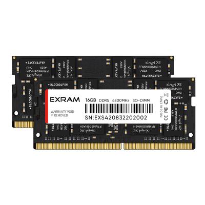 China Original LAPTOP Exram High Compatibility 4800mhz 5600mhz DDR5 SOMDIMM RAM 16GB 32GB Memory Modules For Laptop for sale