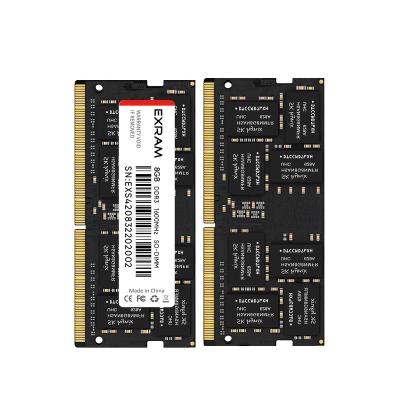 China Fast Transmission 1.35/1.5V 204 Pin Memory Rams 4GB 8GB 1600mhz DDR3 SODIMM RAM Memoria For EXRAM LAPTOP LAPTOP for sale