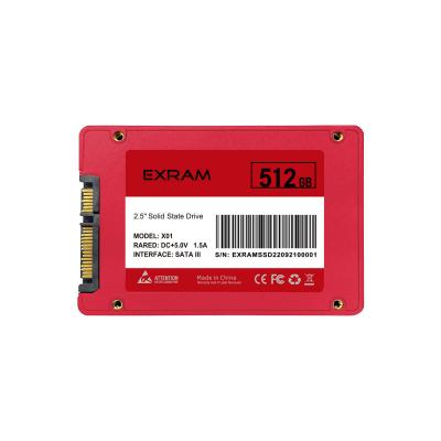 China Exram 120GB 240GB 480GB 128GB 256GB 512GB 1TB 2TB Solid State Drive High Quality Solid State Drive Hard Disk Drive SSD for sale