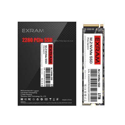 China OEM NVME 2280 PCIe SSD Exram Gen 3.0 128GB 256GB 512GB 1TB 2TB Internal Solid State Drive For Desktop for sale