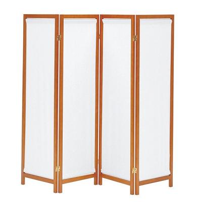 China Foldable Taiwan Canvas Room Divider Partition Screens 4-Panel For Changing Room Interior Ministry Restaurant Clinic Living Dining Hospital for sale