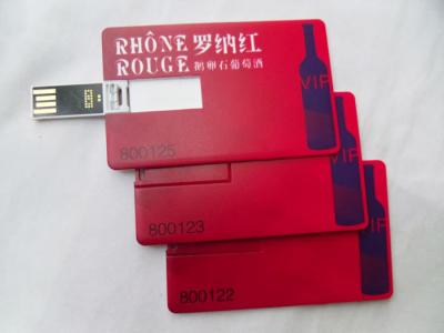 China 8gb 16gb fährt 32gb kundengebundener Usb-Blitz rotes weißes Blau Karte Shpe zu verkaufen