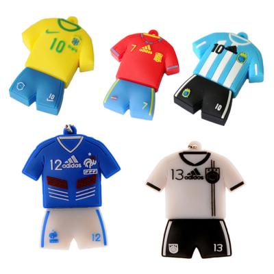 China Printing Football Sports T Shirt Custom Usb Flash Drive Pvc 64mb - 8gb for sale