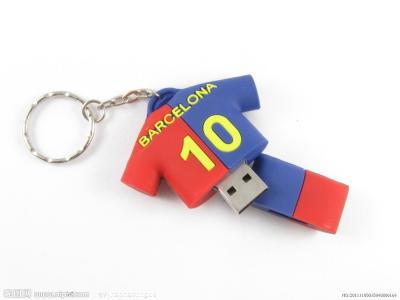 China 2gb/4gb 8gb kundenspezifischer geformter Usb fährt mit Fußball-Hemd-Logo zu verkaufen