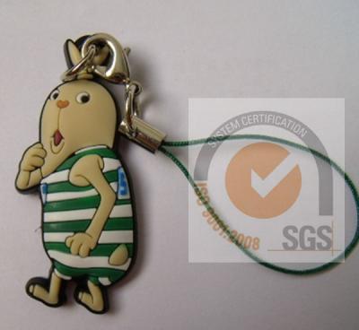 China OEM PVC / PC / TPU Soft PVC Keychain Eco - Friendly 2D / 3D SGS for sale