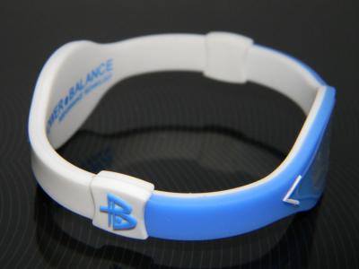 China Blue / Black / Orange Silicone Wristband Bracelet Logo Embossed for sale