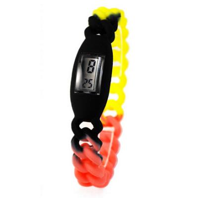 China Candy Color DIY Silicone Ion Sport Watch 1ATM With Embossed Logo FDA for sale