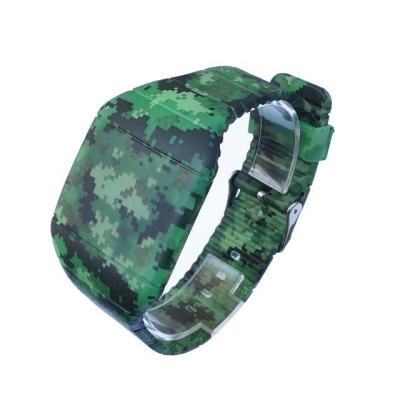 China Nicht- verblassen 3D Mann-Digital-Armbanduhren des Druck-LED mit Muster, Militär-LED-Uhr zu verkaufen