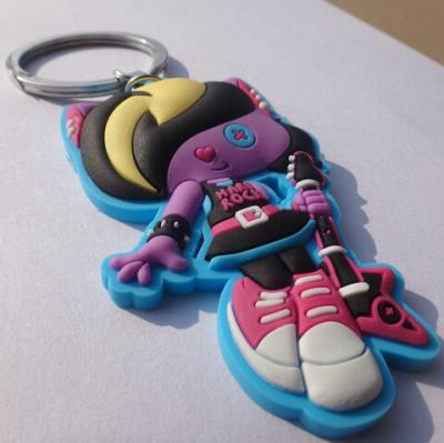 China Durable Cartoon Soft Key Chains Figure Shape For Children Gift for sale