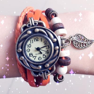 China Relojes del cuarzo de la pulsera de las señoras los 21cm longitud, reloj de cuero de la pulsera de las mujeres en venta