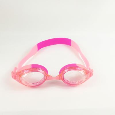 China Pool Goggles Eye Wear Silicone Swimming Glass Fog Kids Sports Anti Swimming Goggles Color Contrast Headband Adjustable for sale