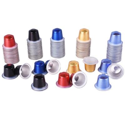 China Viable Colored Empty Aluminum Foil Espresso Coffee Capsule for sale