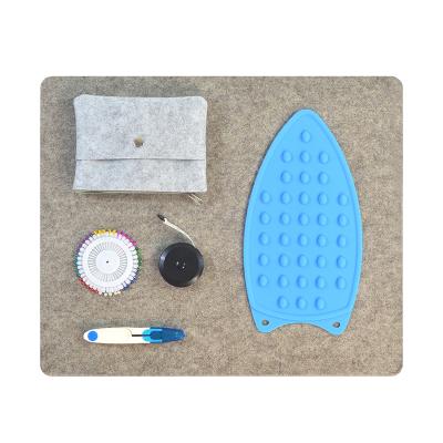 China Press more in less time & no slide waist ironing mat heat resistant portable customized 100% wool felt ironing mat pad for stitching for sale