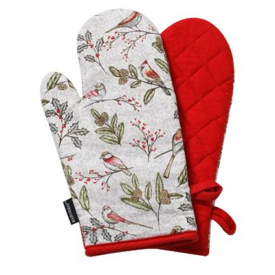 China Wholesale Minimalist Double Mini Oven Mitt Set, Christmas Kitchen 5.5